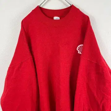 USA 90s 쉘 주유소 기업 로고 맨투맨