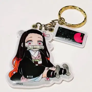 귀멸의 칼날 영화 굿즈 키링 키체인 카마도 네즈코 피규어 젠이츠