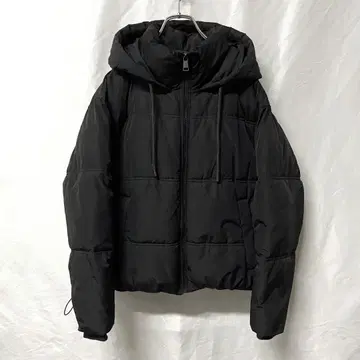 ZARA 자라 여성용 패딩 자켓 M 블랙 후드