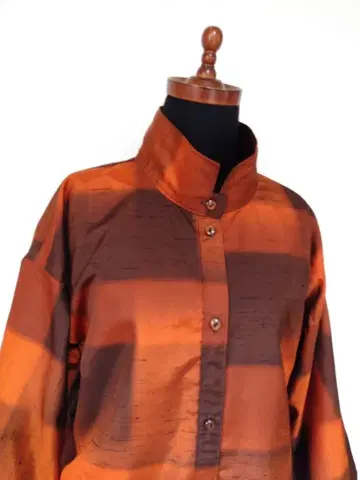 명주 미사용 기모노에서 자켓 코트 (no63)