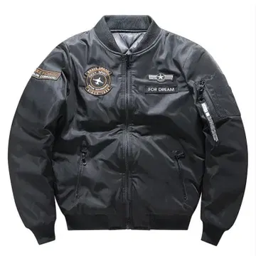 플라이트 자켓 블랙 L 사이즈 MA-1 밀리터리 가을/겨울