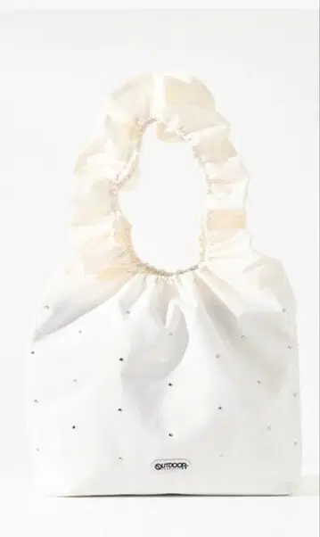 OUTDOOR PRODUCTS 프릴 토트백 아이보리