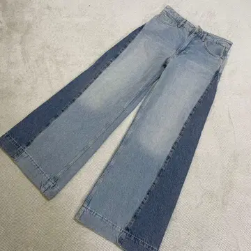 ZARA 하프앤하프 데님 팬츠 EUR34