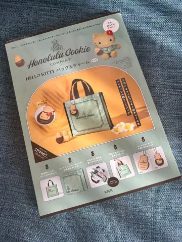 [ 새상품 미개봉 ] 헬로키티 x 호놀룰루 쿠키 한정판 콜라보 토트백