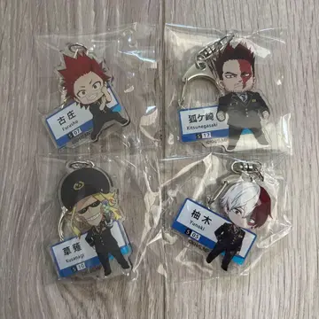 히로아카 시즈오카 철도 시테츠 역명 아크릴 키링 4종