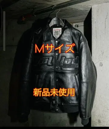 AVIREX VALLAD VARSITY LEATHER JACKET M