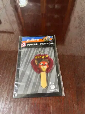 디즈니 주토피아 해피 복권 G상 아크릴 키링 닉