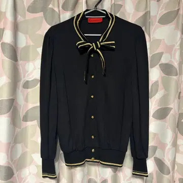 Roberta di Camerino 블랙 긴팔 가디건