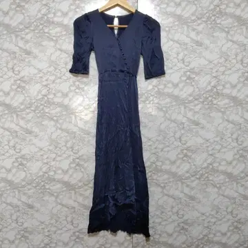 FRAYI.D 롱 원피스 반팔 포멀 드레스