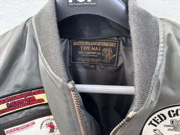 TED COMPANY MA-1 플라이트 자켓 그레이