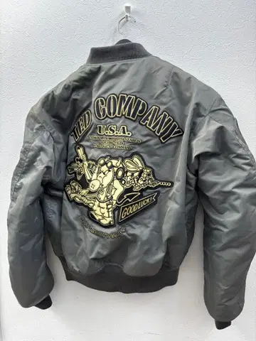 TED COMPANY MA-1 플라이트 자켓 그레이