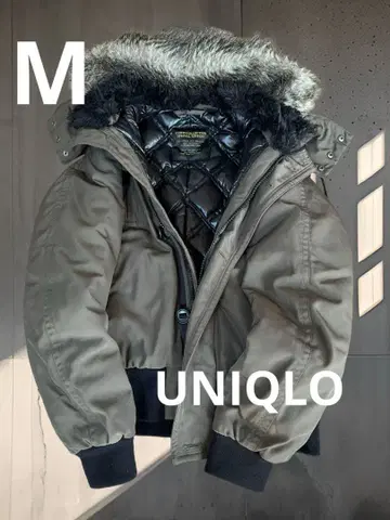 UNIQLO 다운 컬렉션 오니 퍼 미니 블루종 y2k M