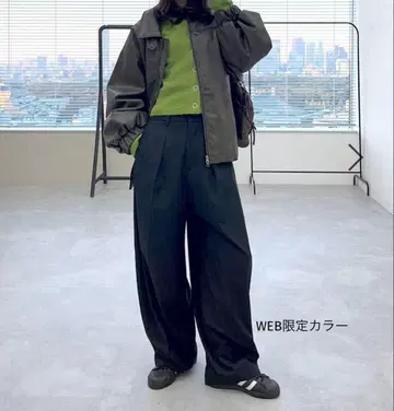 JEANASIS 센터 프레스 코쿤 팬츠 WEB 한정 컬러