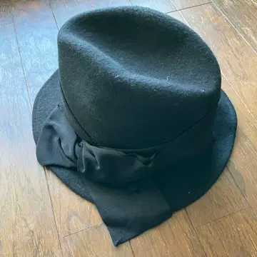 Ca4la 카시라 블랙 울 햇 리본 포함