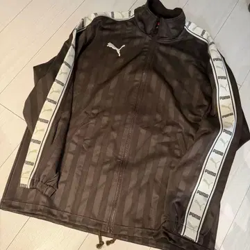 PUMA 스트라이프 저지 S-M 브라운 푸자