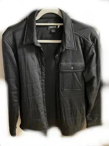 블랙 퀼팅 자켓