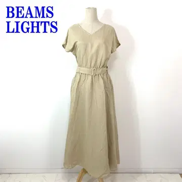 빔즈 라이트 롱 원피스 베이지 린넨 레이온 38 C4076