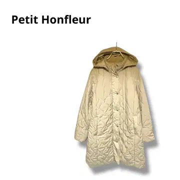 [  ] 퀼팅 자켓 롱 기장 후드 캐주얼 화이트