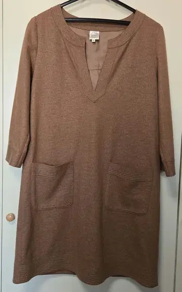 B'MING LIFE STORE 브라운 V넥 튜닉 M 사이즈