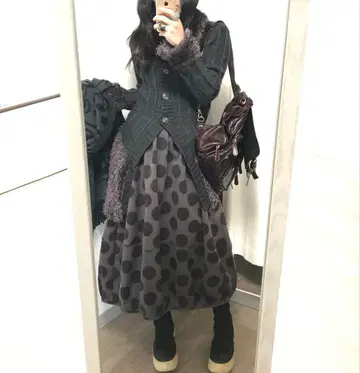 다크 그레이 가디건 M