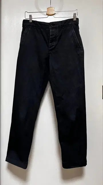 MHL 남성용 사이즈 M 블랙 벨트 포함 워크 팬츠