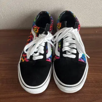 VANS 올드스쿨 24.5cm 레인보우 컬러 새상품급