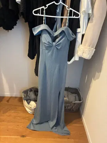 쥬얼스 jewels 롱 드레스 스카이블루 블루