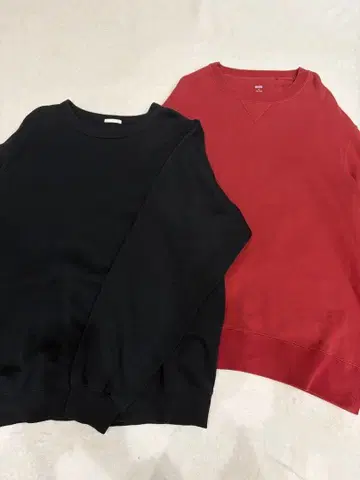 유니클로, 지유 맨투맨 2장 세트