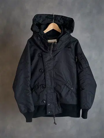 00s archive goa big hood bomber jacket