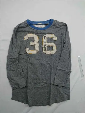 아바크롬비 & 피치 넘버링 롱 슬리브 티셔츠 XL 남성용