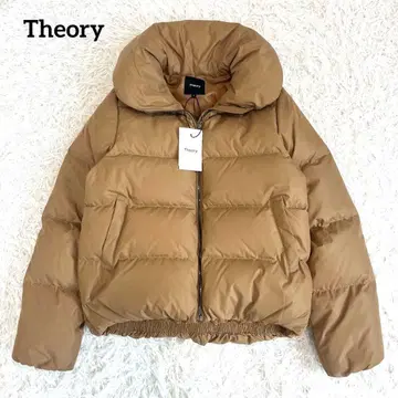 택 포함 미사용품 띠어리 다운 자켓 카멜 M 사이즈