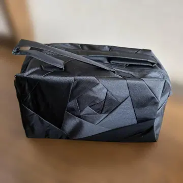 블랙 접이식 토트백