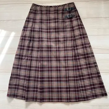 뉴요커 체크 스커트 브라운 계열 11호