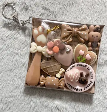 가챠 파우치 [ 스위트 토끼님 핑크 브라운 계열 ]