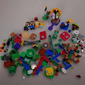 슈퍼 마리오 LEGO 세트 다양한 부품