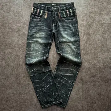 00s archive 데님 진 위스커스 빅 y2k