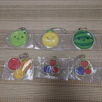 수박 게임 가챠 러버 스트랩 러버 키링