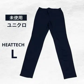 [미사용] 유니클로 히트텍 팬츠 L 네이비 허리밴딩 스트레치 소재