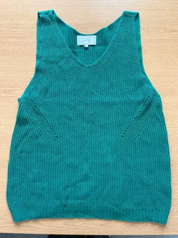 ATG 그린 니트 베스트 M 사이즈