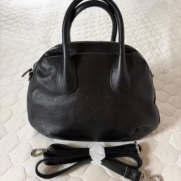 미사용 BEARDSLEY 2way 라운드 미니 보스턴 백 블랙