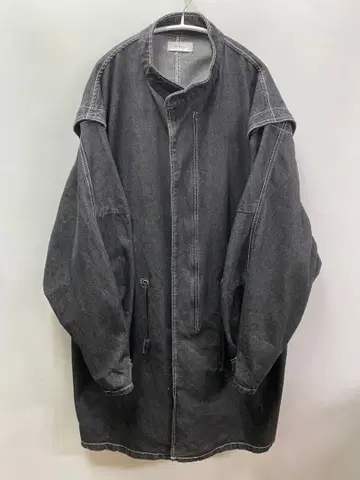 forksy. 2WAY 데님 모즈 코트 데님 코트 F