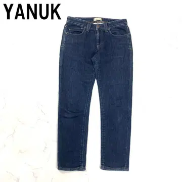 A7383 야누크 데님 청바지 스트레이트 스트레치 면 파랑 네이비 23