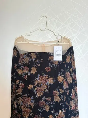 [ 완판템 ] AMERI FLOWER PRINT VELOUR DRESS