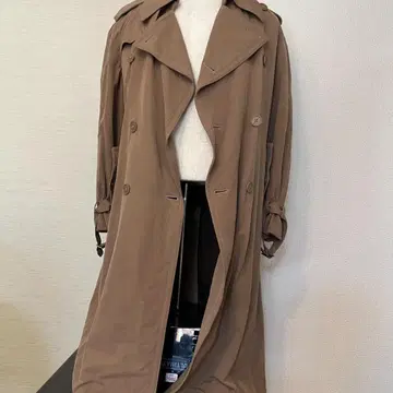 EDWARD'S 에드워즈 베이지 트렌치코트 L~LL 상당 버튼 파손 있음