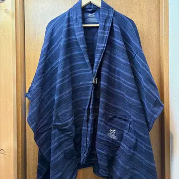 덴함 DENHAM 코튼 보더 무늬 담요 가디건