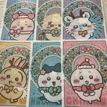 치이카와 (먼작귀) 세븐일레븐 클리어 파일 전 6종 세트 컴플리트