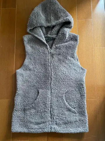 Barefoot Dreams 후드 부착 베스트 XS 차콜 그레이