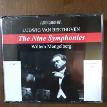 멘겔베르크 베토벤 교향곡 전집 라이브 녹음 CD 5장