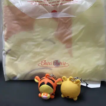 (12-249) 티거와 푸우 키링 세트 페이스 타월