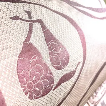 순수 실크 하카타 오리 나고야 오비 [ 추상 채소 무늬 ]